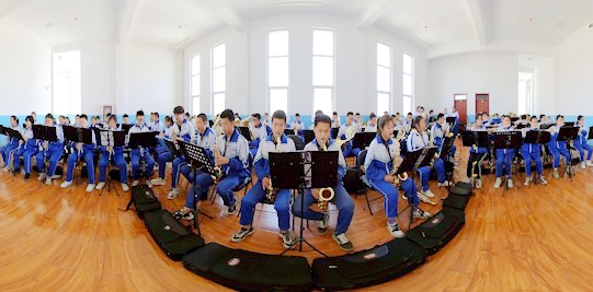 银川市第二中学满春分校管乐团奏响“红色之声”
